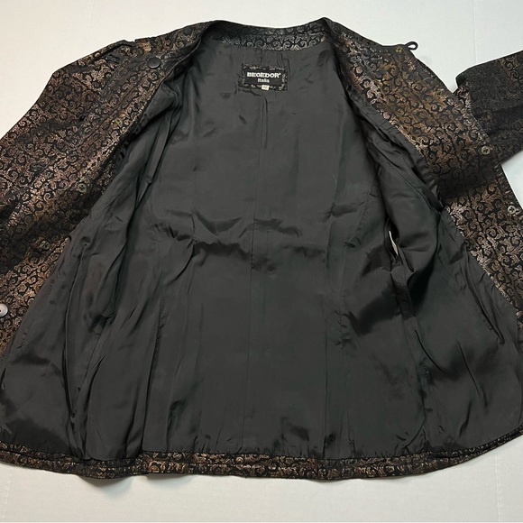 Vintage Begedor Italia leather jacket in black and bronze - Picture 4 of 10